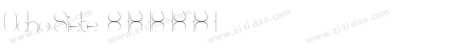 Ocho Siete字体转换